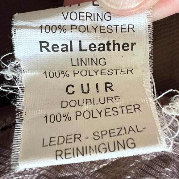 Mod & Mod Brown Leather Car Coat - Picture 8 of 8